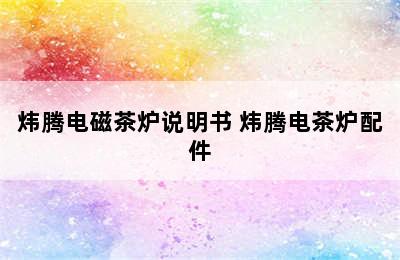 炜腾电磁茶炉说明书 炜腾电茶炉配件